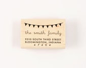 custom rubber bunting address stamp