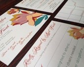Floral Illustration Wedding Invitations
