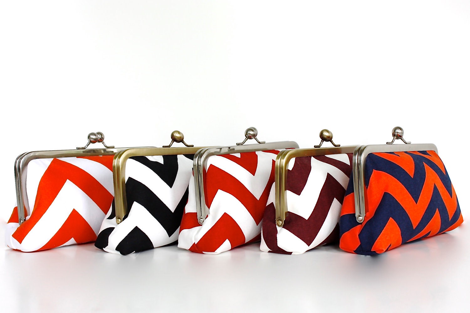 custom : chevron collegiate collection, pick your colors, gameday bag, bridesmaid gift