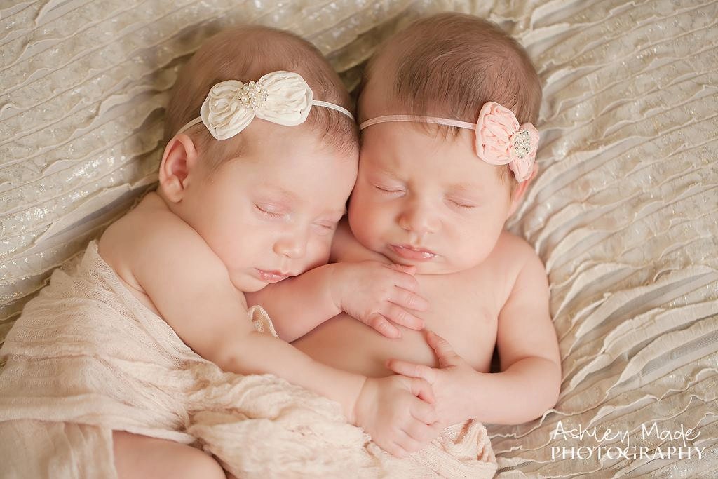 Chiffon Bow Headband With Pearls and Rhinestones- Choose Cream, Pink, or Black
