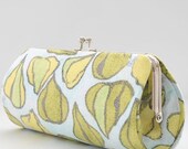 Scattered Lantern Pods in Citon by Laura Gunn..Small Clutch Purse