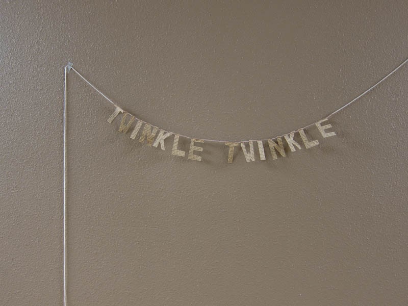 TWINKLE TWINKLE paper banner