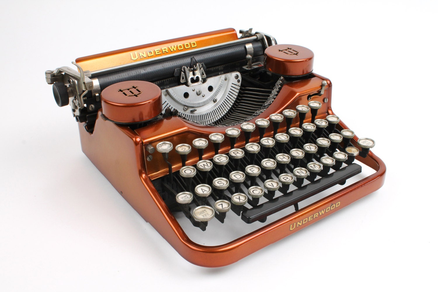 Hot-Rodded Typewriter -- Underwood Standard Portable in Bronze RESERVED