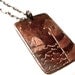 Lighthouse Necklace, Etched in Copper