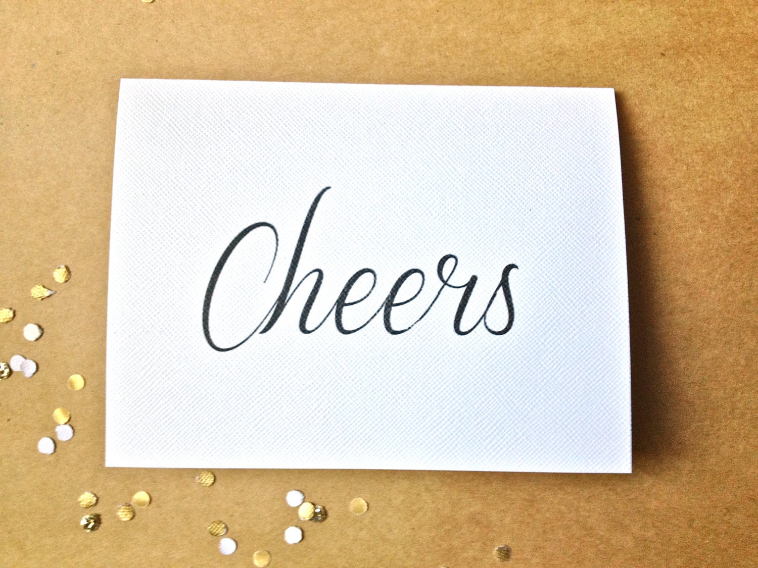 New Years Celebration Invitation - Set of 12 - Classy black and white party invitation with glassine envelopes and gold confetti