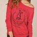 Pit Bull Lover Not A Fighter Eco Slouchy Long Sleeve Womens Pullover Shirt