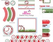 DIY Baseball Birthday Party Printable Package from Little Celebrations