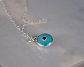 Silver Evil Eye Necklace