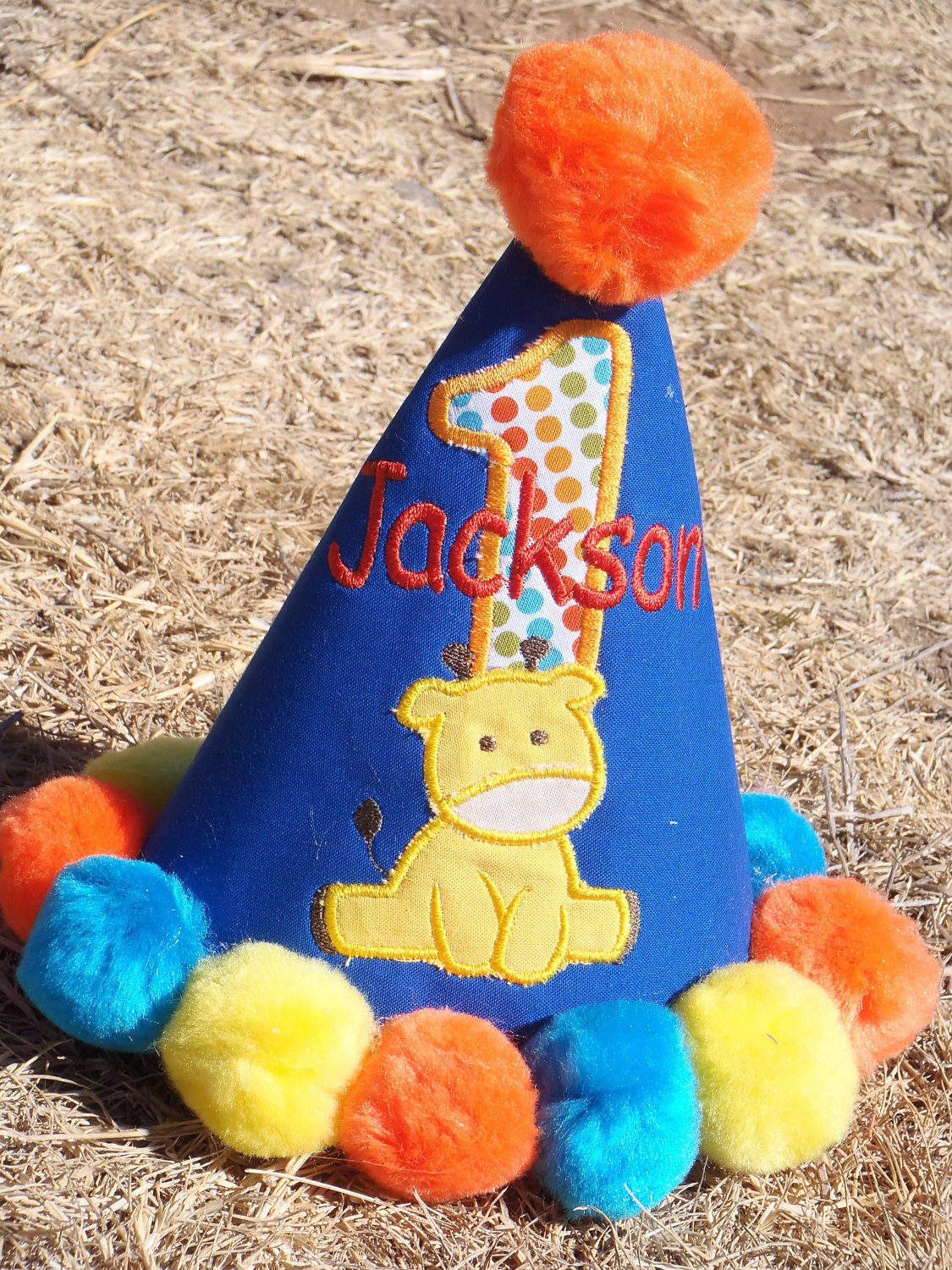 giraffe birthday hat