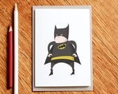 Fat Batman - Greeting Card - Christmas Card