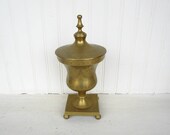 Vintage Brass Urn With Lid