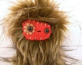 Gnung the plush monster miniature brown red tan stuffed animal Little Uggle