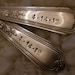 Wedding Cake Forks - Table Settings - Vintage and Personalized - As Seen on Glamour Magazine Weddings Blog