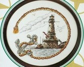 Rock of Ages Lighthouse - A Cross Stitch Design of A Lighthouse from the Stoney Creek Collection