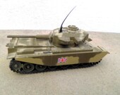 Vintage Corgi Army Tank, Mid Century Metal Tank, Corgi Tank, MK 3, Army Tank, 1970s, Collectible Toy
