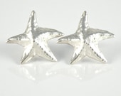 Silver Star Post Earrings, Starfish Earrings, Sea Star Earrings, Sterling Silver Stud Earrings, Star Fish Earrings