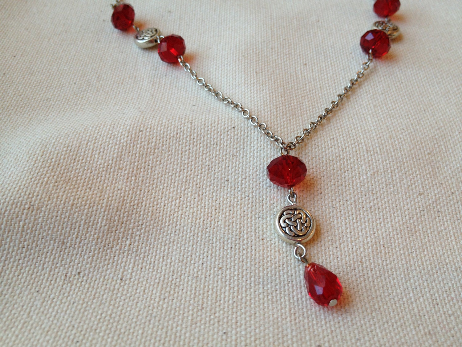 Beaded Celtic Necklace Available in Several Colors