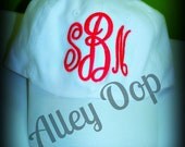 Preppy Monogrammed Baseball Cap hat Bridesmaid Sorority Christmas gift Personalized hat