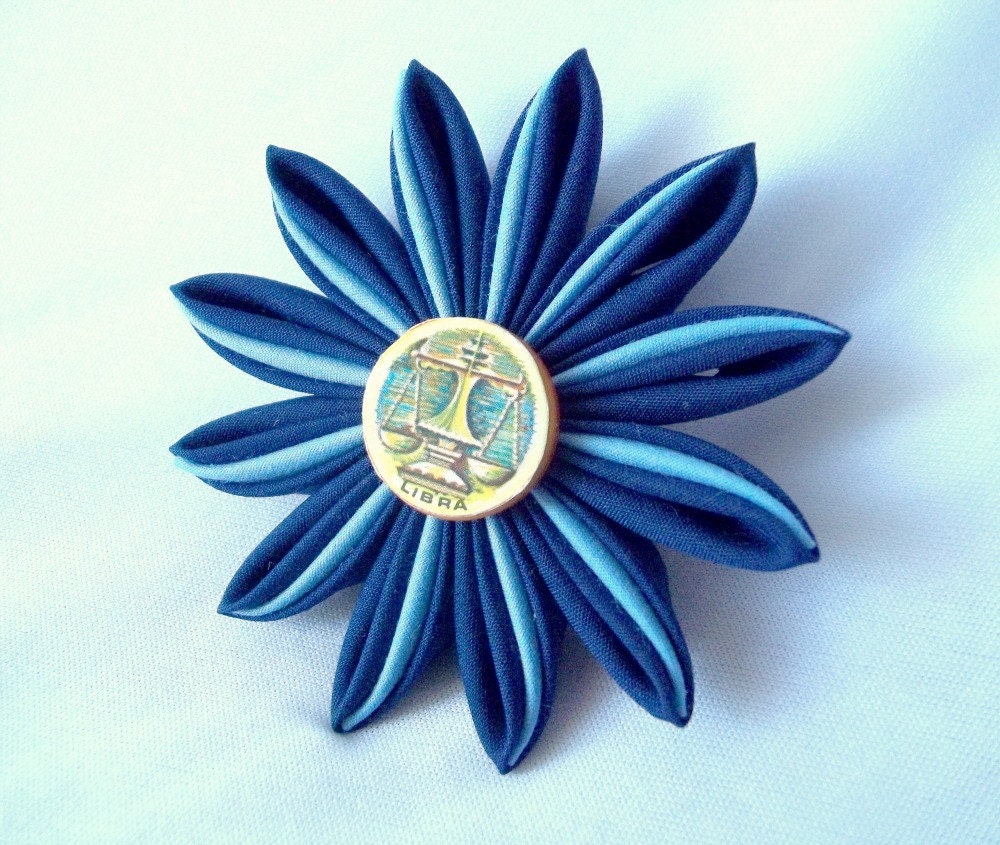 Libra Hair Flower Tsumami Kanzashi