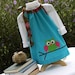 Turquoise Owl Dress