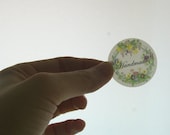 16 Wreath Print Transparent Sticker