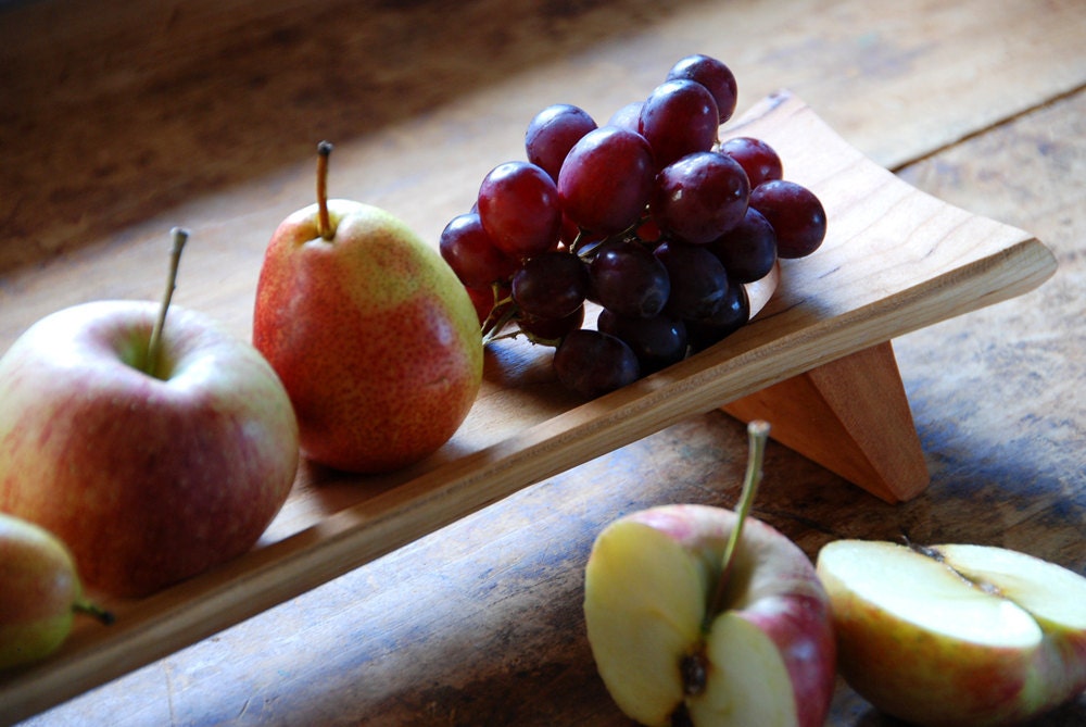 Birch Serving Tray Cutting Board Olive Tray Footed Platte Cheese Platter Rustic Wood Home Decor
