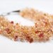 Fall Necklace - Peach Orange Multi Strand Necklace, Fall Jewelry, Fall Wedding Jewelry