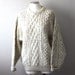 Vintage Men's OATMEAL Wool Knit Sweater