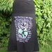 Womens Skirt Small Recycled Tshirt Black Tiger Earth  Boho Upcycled Clothing tshirt Gypsy knee skirt  Patchwork  Handmade ladies hippie