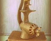 Primitive vintage cast iron Universal No. 1 meat grinder
