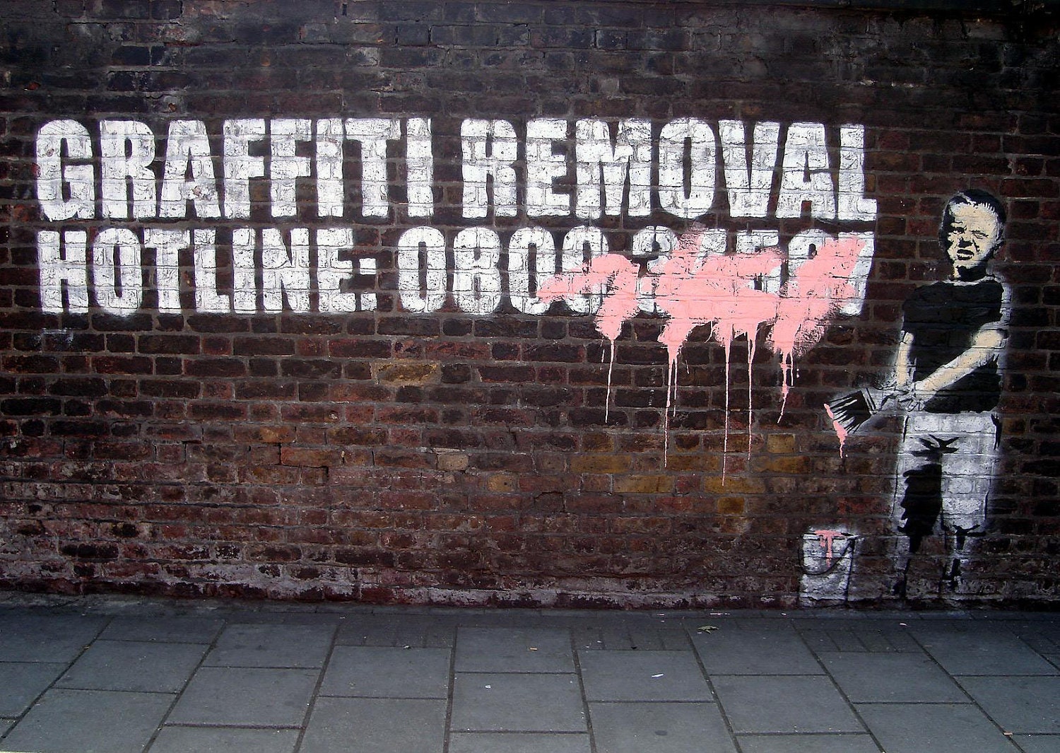 banksy graffiti removal