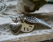 13.1 Half Marathon Sterling Silver Necklace - Wind Beneath My Wings