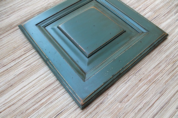 Reclaimed Wood - Create your Own Art - old cabinet door - art supply - wall art - sea blue - wall decor