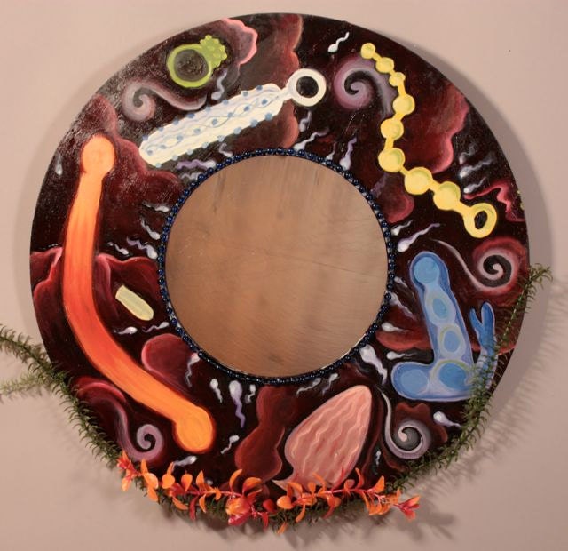 5: "Creatures of the Deep" Decorative  Round Mirror