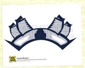 Nautical Party Cupcake Wrapper (Boat) from the Vintage Nautical DIY Printable Collection by Spaceships and Laser Beams