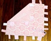 Pink Lovey Blanket w/ Toy Clip