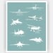 Keep Calm and FLY ON (Choose Your AIRPLANE) Poster 13x19 (56 colors to choose from)