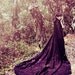 Long damasc cloak with hood