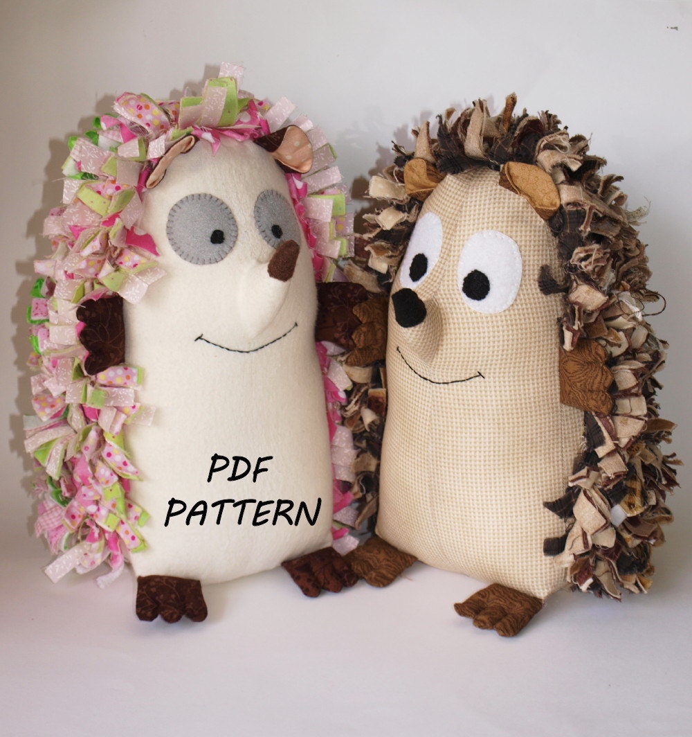 Herb and Harriet Hedeghog PDF Sewing pattern