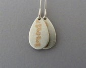 teardrop earrings silver and gold jewelry