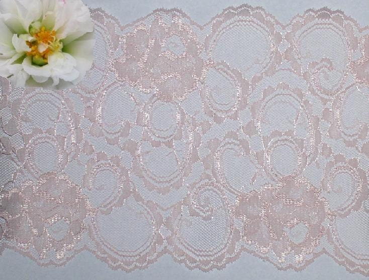 3 Yards Rose Galloon Bridal Lace Trim 7-1/8 inch wide Fabric Trim O72