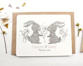 10 Personalized Notecards - Thank You For Your Love