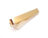 Vintage Gold Tone Tie Clip Mad Men 1950s
