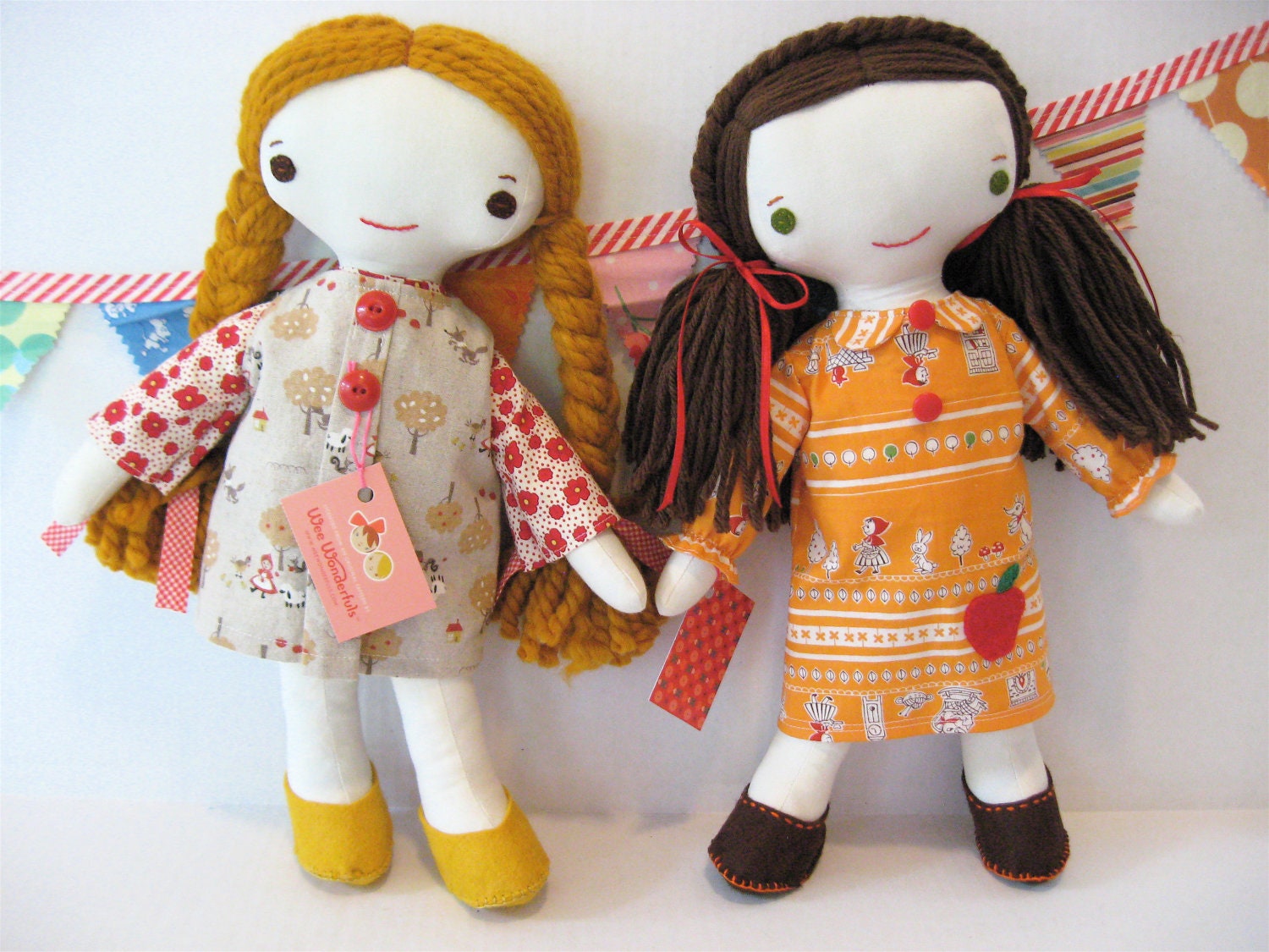 Wee Wonderfuls Custom Made for You Sweet Cloth Dressed Doll