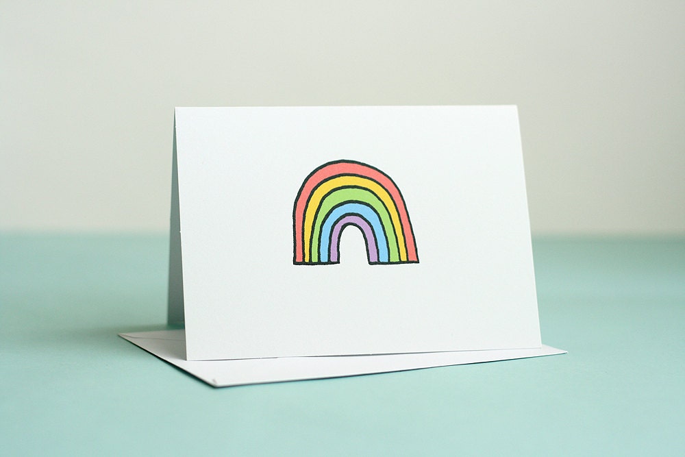 Rainbow Note Card