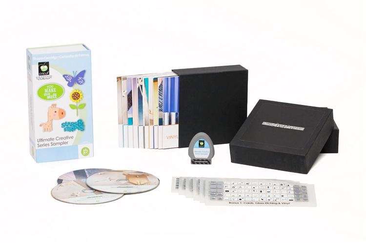 Cricut ULTIMATE CREATIVE SERIES Sampler Die Cut Cartridge plus Project Dvds