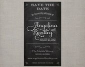 Chalkboard Save the Date - Magnet 1