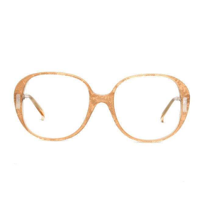 Marie Claire Paris vintage Eyeglasses - salmon pink pattern