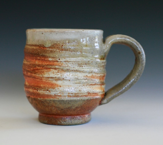 Wood-Fired Coffee Mug, handmade ceramic cup, coffee cup