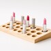 Lipstick Holder Lipstick Organizer Wood Makeup Organizer Countertop Lipstick Storage EMMA
